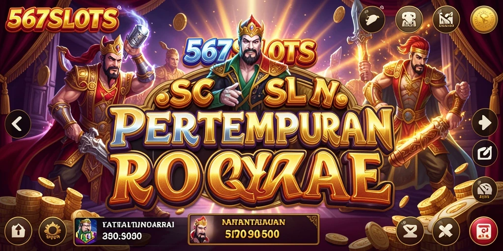 Gameplay Battle Royale yang seru di 567SLOTS dengan pertarungan slot.