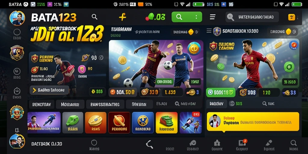 Tampilan menarik dari gameplay taruhan olahraga di BATA123.