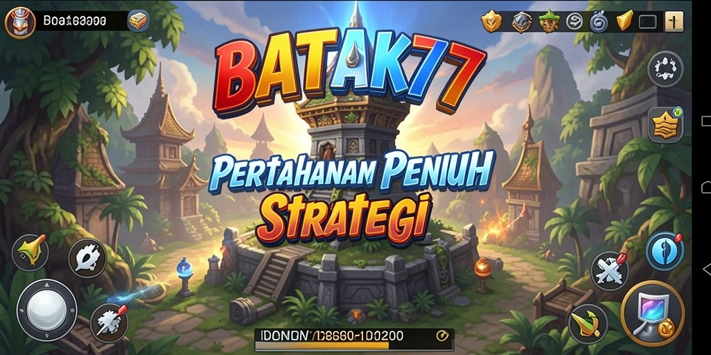 Tangkapan layar gameplay menunjukkan menara yang siap menghadapi serangan musuh.