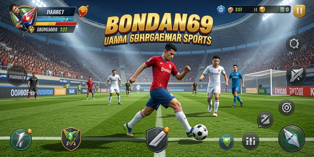 Tampilan gameplay seru di BONDAN69 dengan aksi olahraga yang intens.