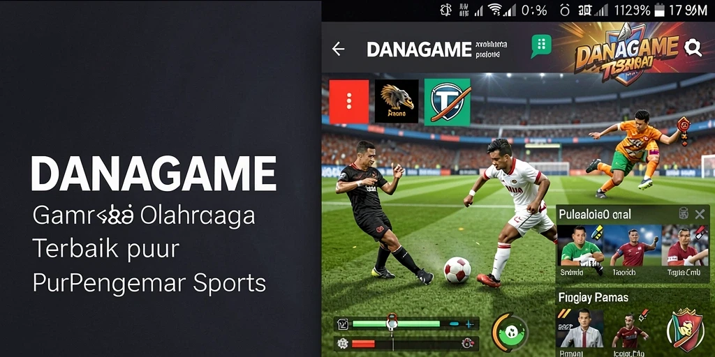 Tampilan menarik dari gameplay olahraga di DANAGAME.