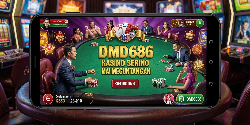 Tampilan gameplay DMD686 yang menarik dengan banyak pilihan permainan kasino.