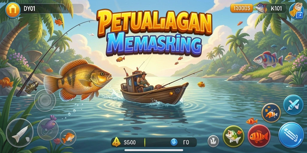 Tangkapan ikan yang menakjubkan dalam gameplay DY01.