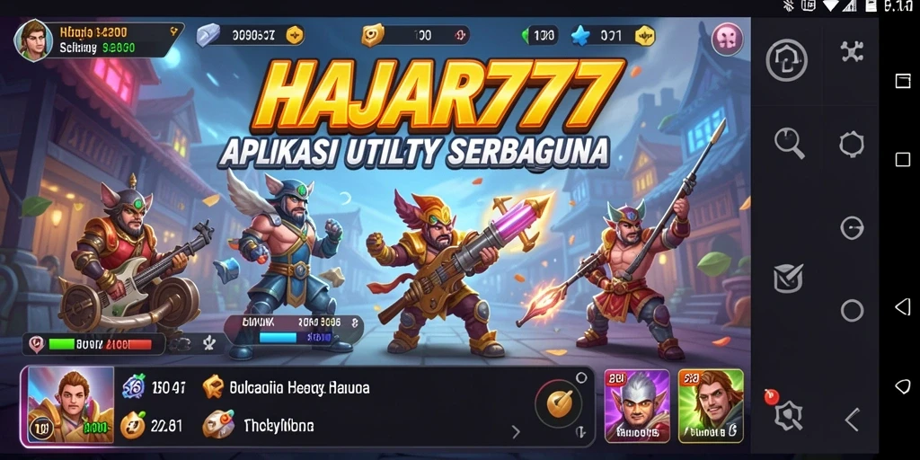 Tampilan aplikasi HAJAR777 yang intuitif dan mudah digunakan.