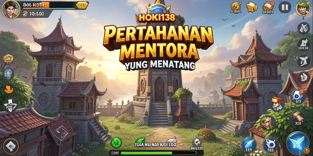 Tampilan gameplay HOKI138 yang menarik dalam mode Tower Defense.