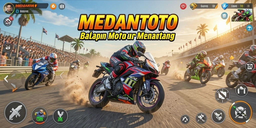 Tampilan utama gameplay MEDANTOTO yang menegangkan.