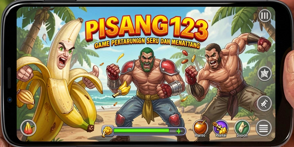 Tampilan gameplay PISANG123 yang mendebarkan dalam pertarungan.