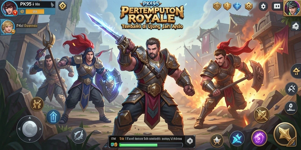 Gameplay PK95 Battle Royale yang intens dan menegangkan.