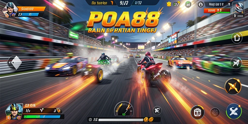 Gameplay balapan seru di POA88 dengan grafis memukau.