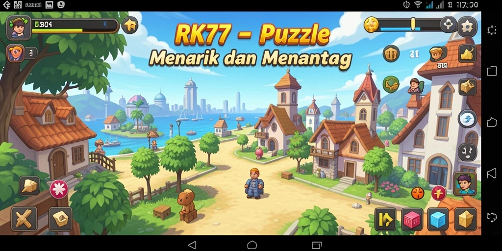 Tampilan gameplay RK77 yang menarik dengan puzzle menantang.