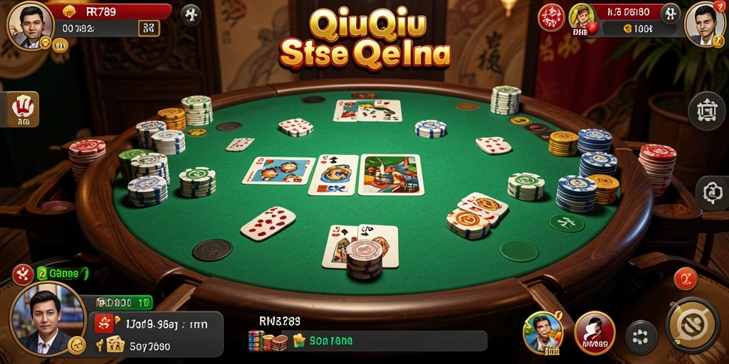 Tampilan gameplay QiuQiu yang seru dan menantang dalam RR789.