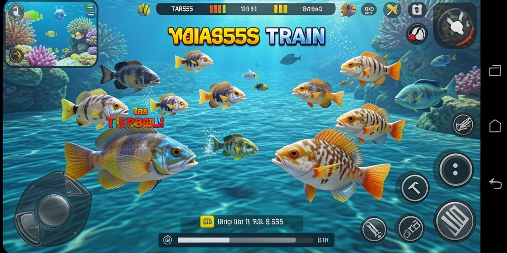Menampilkan aksi menembak ikan yang seru dan grafis yang menarik.