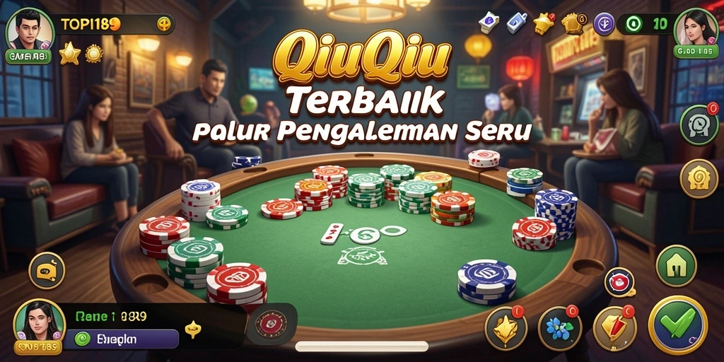 Screenshot gameplay TOPI189 menampilkan aksi seru permainan QiuQiu.