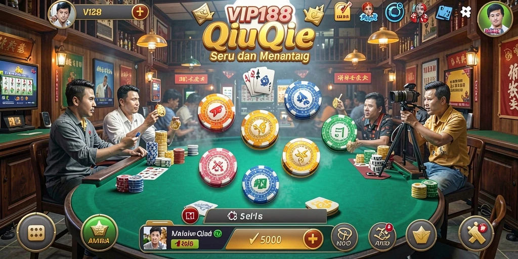 Tampilan gameplay QiuQiu yang seru dan menantang di VIP188.